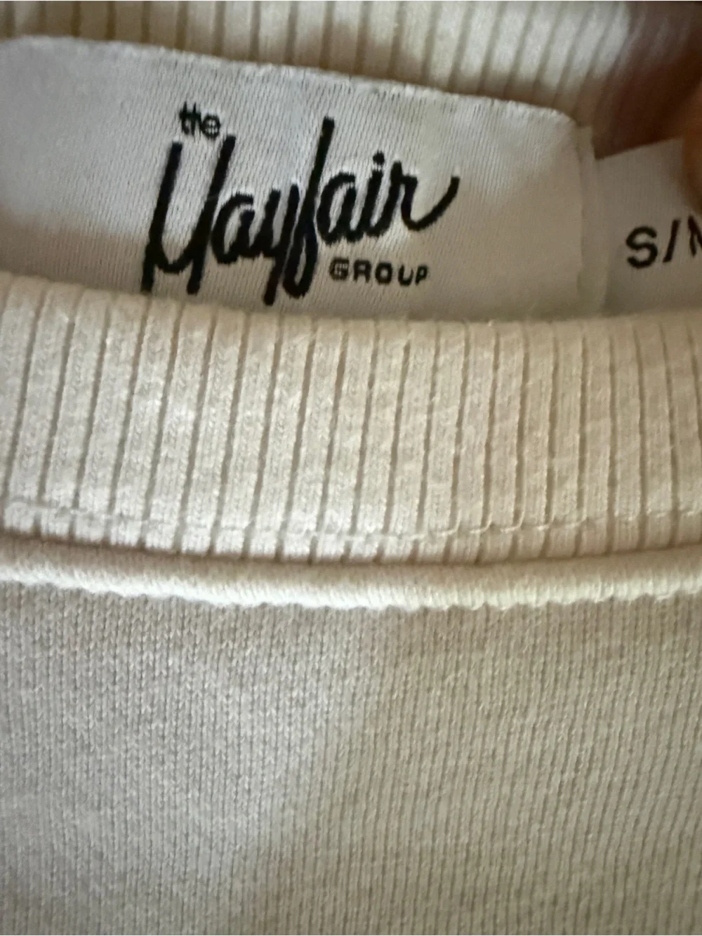 Mayfair Somebody Loves You Crewneck and sweat shorts set, sz s/m, euc RARE!